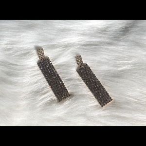 Gold and diamond earrings